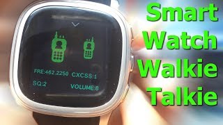 Smartwatch Walkie Talkie Unboxing  Comunicación por Radio hasta 2 Km  Kickstarter [upl. by Nosittam]