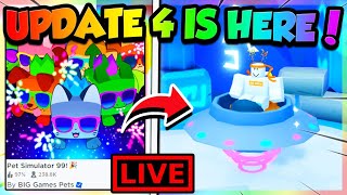 🔴LIVE  UPDATE 4 IS HERE in PET SIMULATOR 99 GIVEAWAYS amp GRINDING Roblox [upl. by Naj96]