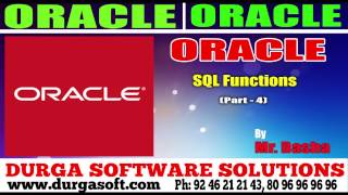 Oracle Tutorial  OracleSql Functions Part  4 by basha [upl. by Rives]