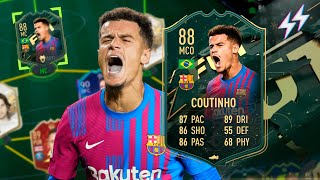 ¿ROTÍSIMO o DEMASIADO CARO COUTINHO 88 WINTER WILDCARDS REVIEW FIFA 22 ULTIMATE TEAM [upl. by Ardried]