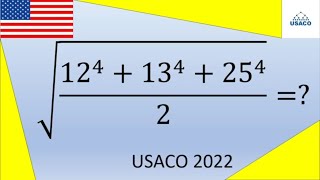 Olympiade US 2022  une racine carrée à simplifier [upl. by Gisser228]