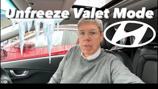 How to unfreeze valet mode when it is stuck on a Hyundai valet mode stuck [upl. by Icam]