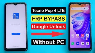 Tecno Pop 4 LTE FRP Bypass  Tecno BC2cBC1s FRP Google account Bypass  Tecno Pop 4 LTE FRP Unlock [upl. by Amada]