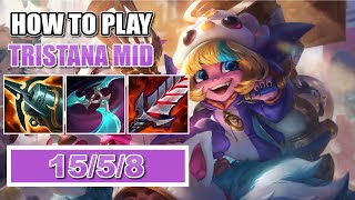 TRISTANA IS MOST BROKEN MID LANE CHAMPION IN THE GAME  TRISTANA MID GUIDE S14 [upl. by Refannej183]