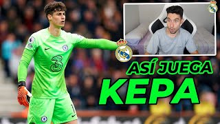 REACCIONANDO a las MEJORES PARADAS de KEPA NUEVO PORTERO del REAL MADRID [upl. by Atekehs556]