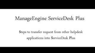 How to import request in ServiceDesk Plus [upl. by Asilahs413]