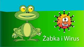 👶🧒🐸🦠Żabka i wirus Koronawirus bajka dla dzieci 🦠 🐸 Wierszyk animacja o żabie i koronawirusie [upl. by Hime]