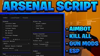 BEST OP Arsenal Script Pastebin  ROBLOX Kill All Hitbox Expander amp Aimbot [upl. by Reisman113]