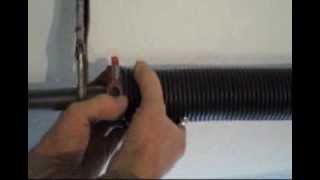 Garage door spring trick [upl. by Dnomaid]