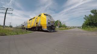 Eastbound VIA number 914 passing Wicklow Beach Road [upl. by Erreit438]