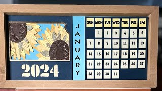 Make calendar using shadow box svg [upl. by Carpio]