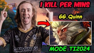 Quinn Monkey King MID Unleash the Beast 1 KILL PER MINS MODE TI204 [upl. by Annayehc]