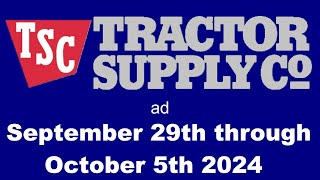 Tractor Supply ad September 29th through October 5th 2024 [upl. by Bel]