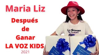 PRIMERA DECLARACIÓN DE MARÍA LIZ PATIÑO DESPUÉS DE GANAR LA VOZ KIDS 2021 [upl. by Aivitnahs840]