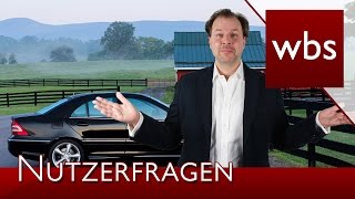 Nutzerfragen Kann ich mein Auto einfach im Ausland anmelden  Rechtsanwalt Christian Solmecke [upl. by Yesrod]