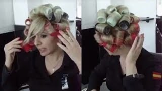 How To Use Velcro Rollers In your own Hair at home step by step 2020  hair rollers  curly  style [upl. by Macintosh903]