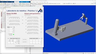 Cinemática inversa y directa de robot antropomórfico y scara [upl. by Auqinal]