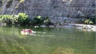 Ardèche  Vidéo aérienne du camping la GrandTerre à Ruoms [upl. by Sarine]