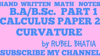 CURVATURECALCULUSMATHSBSc MATHRADIUS OF CURVATURECENTRE OF CURVATURECIRCLE OF CURVATURE [upl. by Sunderland]