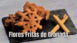 Cómo hacer FLORES fritas en 3 minutos FLORETAS de Semana Santa ⏱️🥨😜 [upl. by Nylcsoj521]