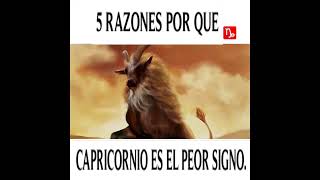 5 Razones Por Que Capricornio Es El Peor Signo [upl. by Akirderf]