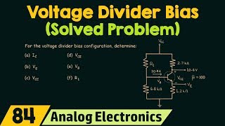 Voltage Divider Bias Solved Problem [upl. by Benson]