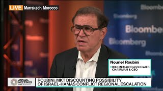 Nouriel Roubini Sees Markets Pricing ‘Something Ugly’ Happening in Gaza [upl. by Iew]