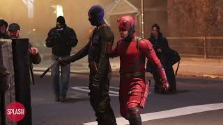 The Daredevil And Bullseye Clash In New Costumes Filming The quotDaredevil Born Againquot  05 Feb 2024 [upl. by Ettedranreb]