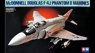 Tamiya  F4J Phantom II Marines  132 Scale Model  In Box Review [upl. by Arlee]