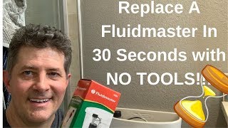 Fluidmaster Toilet Fill ValveDone in 30 Seconds with NO TOOLS [upl. by Prince]