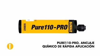 Conoce el anclaje químico PURE110PRO de DEWALT [upl. by Lotsirk]