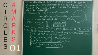 If the abscissae and ordinates of points ABof the equationsx²2axb²0y²2pyq²0 then find circle [upl. by Mcripley448]