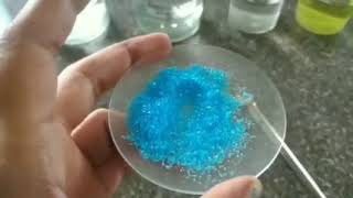 SALT ANALYSIS  Test for Copper CationCu2 in Copper Sulphate Salt [upl. by Buzzell28]