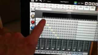 Behringer X32 digital mixer with Auria iPad recording app [upl. by Hubsher677]