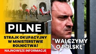 Obszański Kołodziejczak nas okłamał i całe środowisko rolnicze Strajk okupacyjny w ministerstwie [upl. by Aznola11]