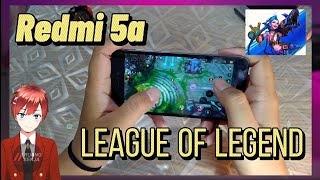 REDMI 5A Gaming Test League of legend  hp kentang [upl. by Dorrehs967]