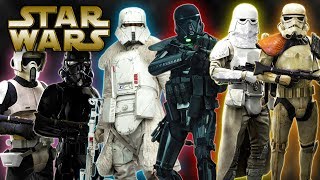 Different Stormtroopers CANON  Star Wars Explained [upl. by Yatnuahs516]