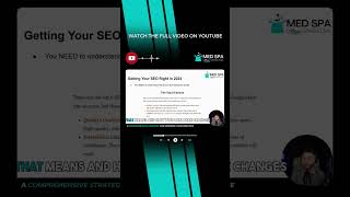 Top 2 SEO Ranking Factors Revealed SEO RankingFactors YoutubeSeries MedSpaMarketing Aesthetics [upl. by Duleba]