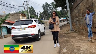 Kebena  🇪🇹 Addis Ababa walking Tour 2024  Ethiopia [upl. by Acirederf]