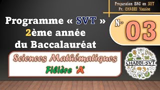 Programme « SVT » 2ème Bac Sciences Mathématiques Option SM A [upl. by Neeluj]