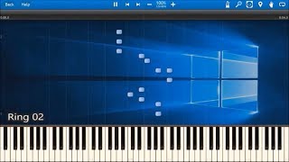 WINDOWS 10 SOUNDS IN SYNTHESIA [upl. by Hillegass65]