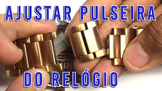 Como diminuir  ajustar Regular Pulseira do Relógio [upl. by Loyce]