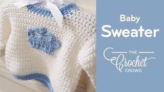 Crochet Childrens Sweater  EASY  The Crochet Crowd [upl. by Omocaig]