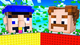 Jeffy vs Marvin MILLIONAIRE House Battle in Minecraft [upl. by Esidnac]