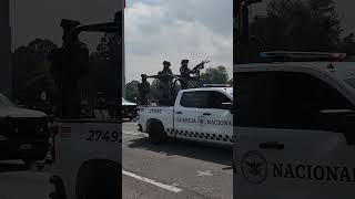 Contingente de la GN durante la practica del desfile militar 2024 [upl. by Animor]