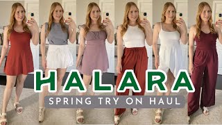 HALARA SPRING 2024 TRY ON HAUL  My HONEST REVIEW OF HALARA  Dresses Jumpsuits More [upl. by Conias]