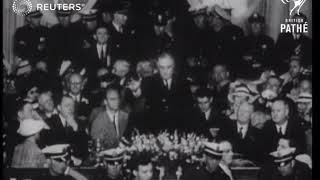 Roosevelt makes election speech 1936 [upl. by Eneleoj]