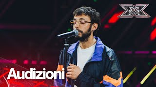 “Una Carezza In Un Pugno” di Adriano Celentano e i versi di Angelo Ranalli  X FACTOR 2024 AUDIZIONI [upl. by Abernathy]