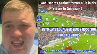 Everton 11 Fulham Matchday vlog Beto late than never after Iwobi scare as he returns to Goodison [upl. by Azile]