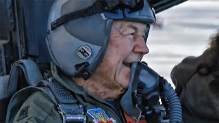 EightyNine Year Old Chuck Yeager • F15 Eagle Honor Flight [upl. by Loise]